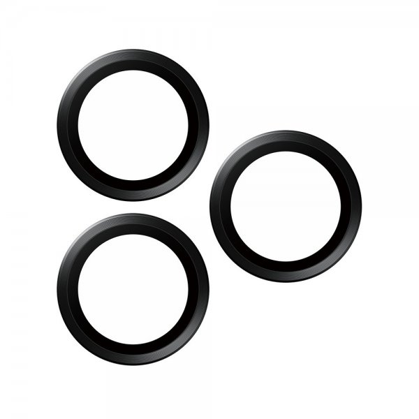 PanzerGlass iPhone 15 Pro/iPhone 15 Pro Max kamerans linssisuoja Hoops Black Titanium
