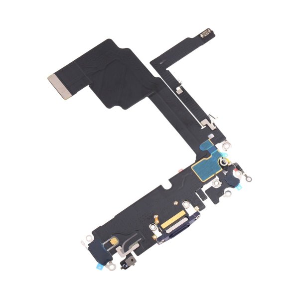 iPhone 15 Pro latausliitin joustokaapelilla - Sininen