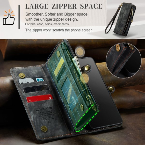 CaseMe iPhone 15 Pro Max Suojakotelo 008 Series Irrotettava Kuori Musta