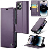 CaseMe iPhone 15 Pro Max -kotelo 023 Series Violetti