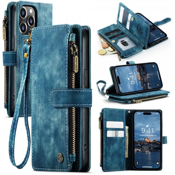 CaseMe iPhone 15 Pro Max -kotelo C30 Series Petrol
