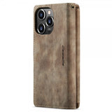 CaseMe iPhone 15 Pro Max -kotelo C30-sarja, ruskea