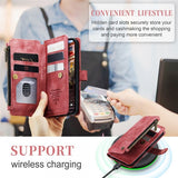 CaseMe iPhone 15 Pro Max -suojakotelo, C30 Series, punainen