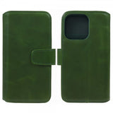 Nordic Covers iPhone 15 Pro Max - Essential nahkakotelo, Juniper Green