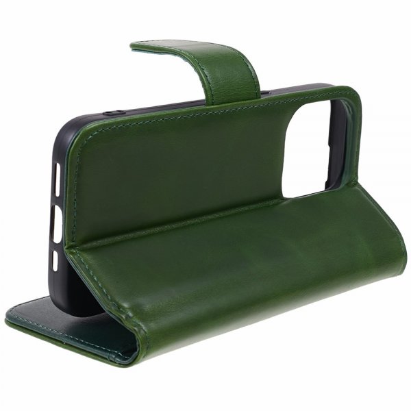 Nordic Covers iPhone 15 Pro Max - Essential nahkakotelo, Juniper Green