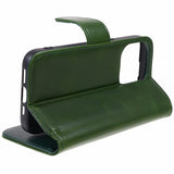 Nordic Covers iPhone 15 Pro Max - Essential nahkakotelo, Juniper Green