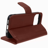 Nordic Covers iPhone 15 Pro Max -kotelo, Essential Leather, Maple Brown