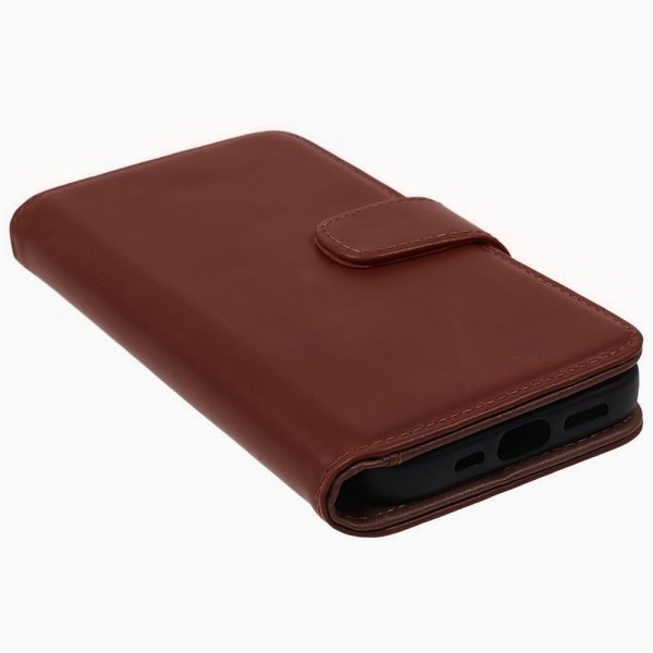 Nordic Covers iPhone 15 Pro Max -kotelo, Essential Leather, Maple Brown