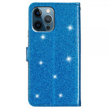 iPhone 15 Pro Max Kuori Glitter Sininen