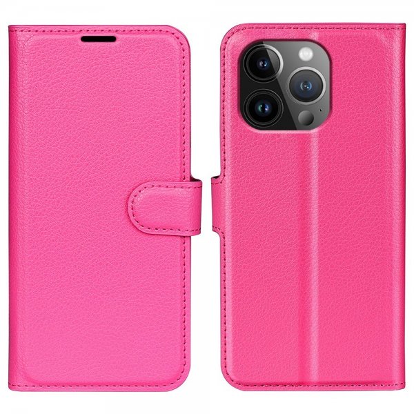 iPhone 15 Pro Max Litsi Magenta -suojakuori