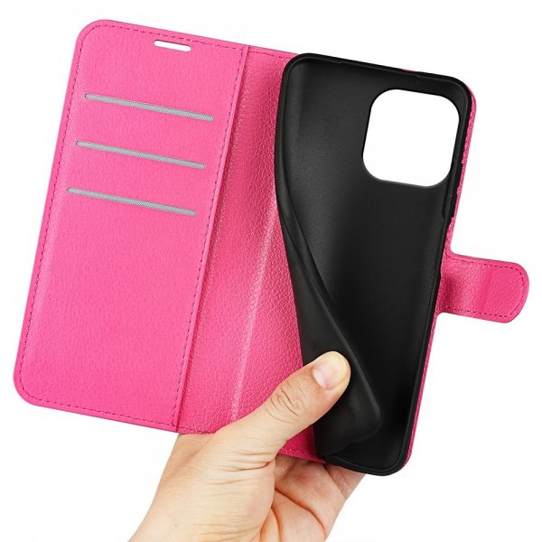 iPhone 15 Pro Max Litsi Magenta -suojakuori