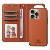 Betopnice iPhone 15 Pro Max -kotelo irrotettavalla kuorella 005 Ruskea
