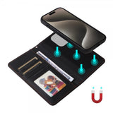 Betopnice iPhone 15 Pro Max -kotelo irrotettavalla kuorella 005 Musta