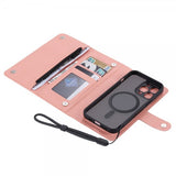 VILI iPhone 15 Pro Max -kotelo irrotettavalla kuorella, GHB Series MagSafe, pinkki