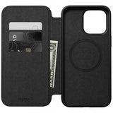 Nomad iPhone 15 Pro Max Modern Leather Folio -suojakotelo, ruskea