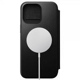 Nomad iPhone 15 Pro Max -kotelo Modern Leather Folio, musta