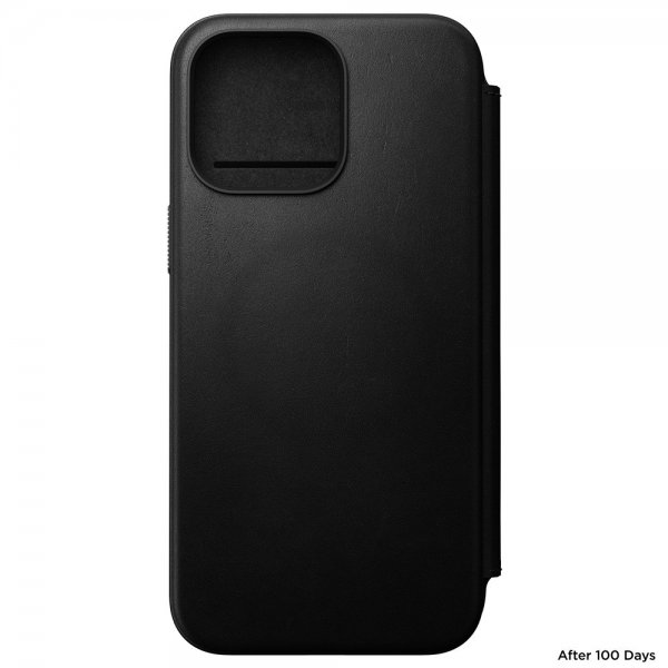 Nomad iPhone 15 Pro Max -kotelo Modern Leather Folio, musta