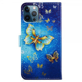 iPhone 15 Pro Max Kuori Kultainen Perhonen -kuviolla