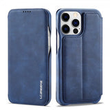 Lc.Imeeke iPhone 15 Pro Max -kotelo, retro sininen