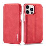 Lc.Imeeke iPhone 15 Pro Max -suojakuori retro punainen