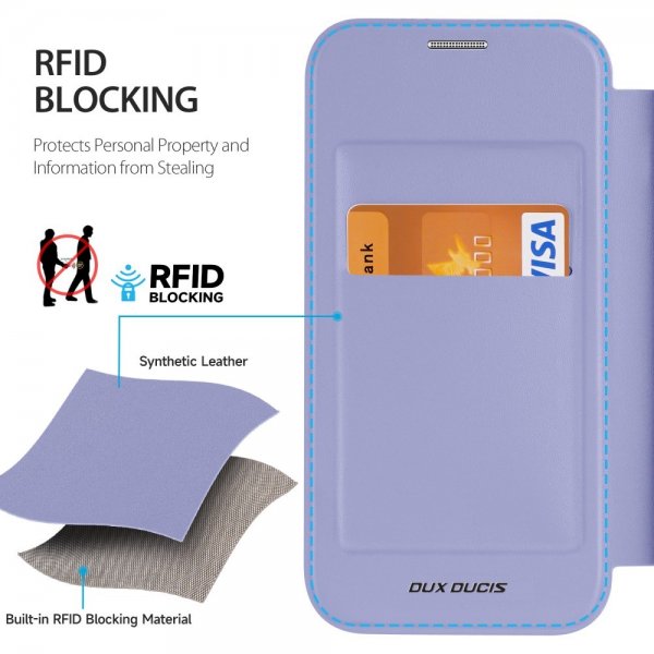 Dux Ducis iPhone 15 Pro Max -kotelo Skin X Pro Series MagSafe, violetti
