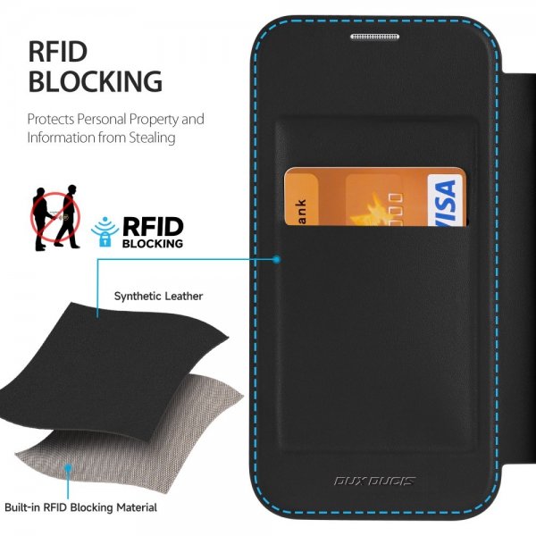Dux Ducis iPhone 15 Pro Max -kotelo Skin X Pro Series MagSafe, musta