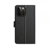 Xqisit iPhone 15 Pro Max -lompakkokotelo, Slim Wallet Selection, musta