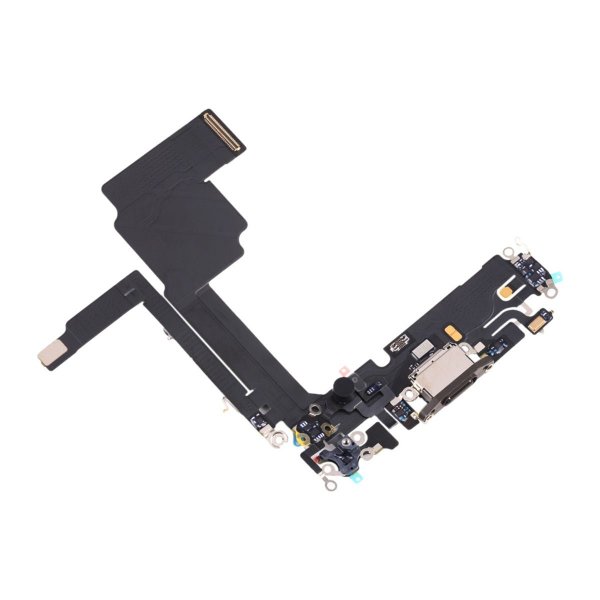 iPhone 15 Pro Max latausliitin joustokaapelilla - Titaani