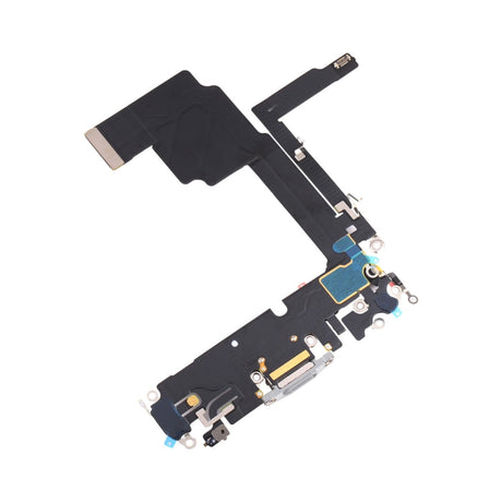 iPhone 15 Pro Max -latausliitin taipuisalla kaapelilla – Valkoinen