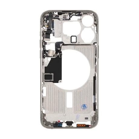 iPhone 15 Pro Max -keskikehys pienten osien kanssa, OEM – luonnontitaani