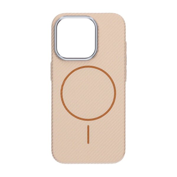 iPhone 15 Pro Max Kuori Hiilikuitukuvio MagSafe Kulta