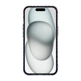 iPhone 15 Pro Max Kuori Hiilikuitukuvio Sininen Violetti