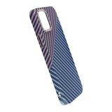 iPhone 15 Pro Max Kuori Hiilikuitukuvio Sininen Violetti