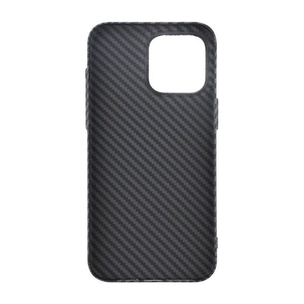 iPhone 15 Pro Max Kuori Hiilikuitukuvio Musta