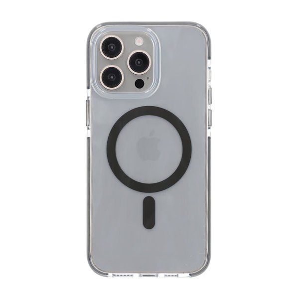 iPhone 15 Pro Max Kuori Iskunkestävä MagSafe Harmaa