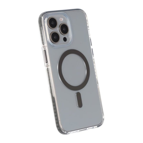iPhone 15 Pro Max Kuori Iskunkestävä MagSafe Harmaa