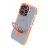 iPhone 15 Pro Max Kuori MagSafe Taitettava Jalusta Oranssi