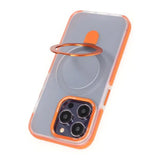iPhone 15 Pro Max Kuori MagSafe Taitettava Jalusta Oranssi