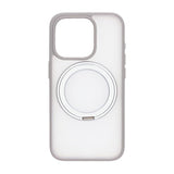 iPhone 15 Pro Max Kuori Käännettävä MagSafe Jalusta Läpinäkyvä