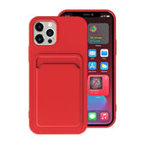 iPhone 15 Pro Max Kuori Korttikotelolla Punainen
