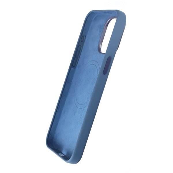 Rvelon iPhone 15 Pro Max Kuori Silikoni MagSafe Tummansininen
