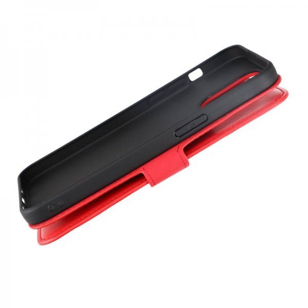 Rvelon iPhone 15 Pro Max Aito Nahkakuori Punainen