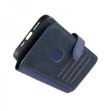 Rvelon iPhone 15 Pro Max -suojakotelo 4 korttipaikalla MagSafe-sininen