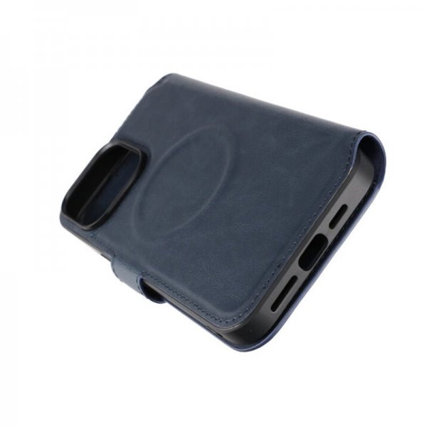 Rvelon iPhone 15 Pro Max -suojakotelo 4 korttipaikalla MagSafe-sininen