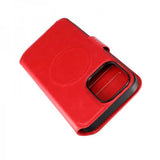 Rvelon iPhone 15 Pro Max Kuori 4 korttipaikkaa MagSafe Punainen