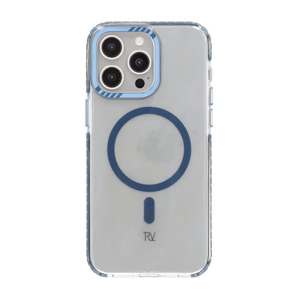 Rvelon iPhone 15 Pro Max Kuori TPU MagSafe Sininen