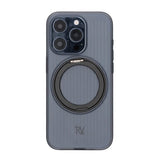 Rvelon iPhone 15 Pro Max -suojakuori, jossa kääntyvä MagSafe-jalusta, musta