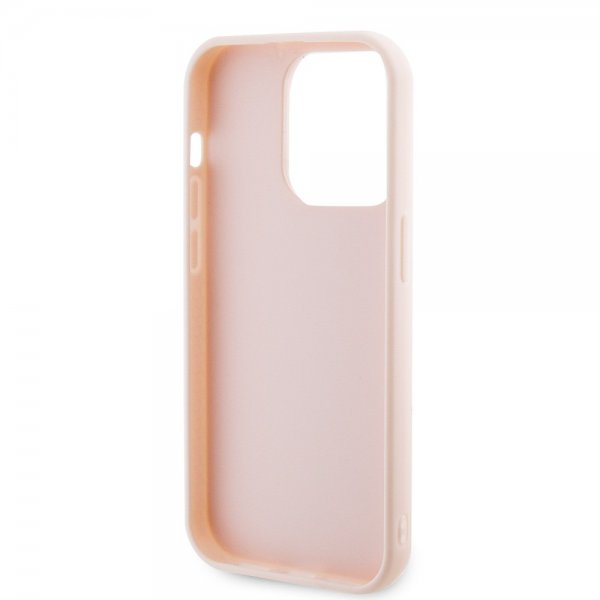Karl Lagerfeld iPhone 15 Pro Max -suojakuori 3D Rubber Karl Pink