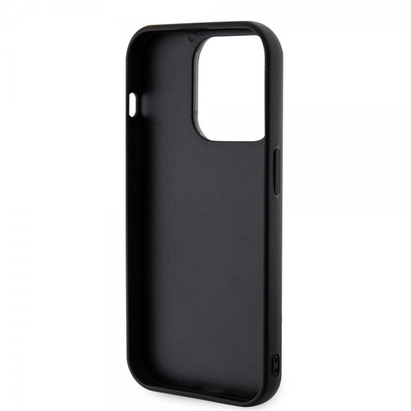 Karl Lagerfeld iPhone 15 Pro Max Kuori 3D Rubber Karl Musta