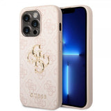 Guess iPhone 15 Pro Max Kuori 4G Logo Pinkki